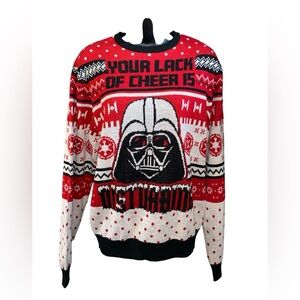 Star Wars Darth Vader Men's Christmas Sweater Pullover Ugly Party Funny Size Med